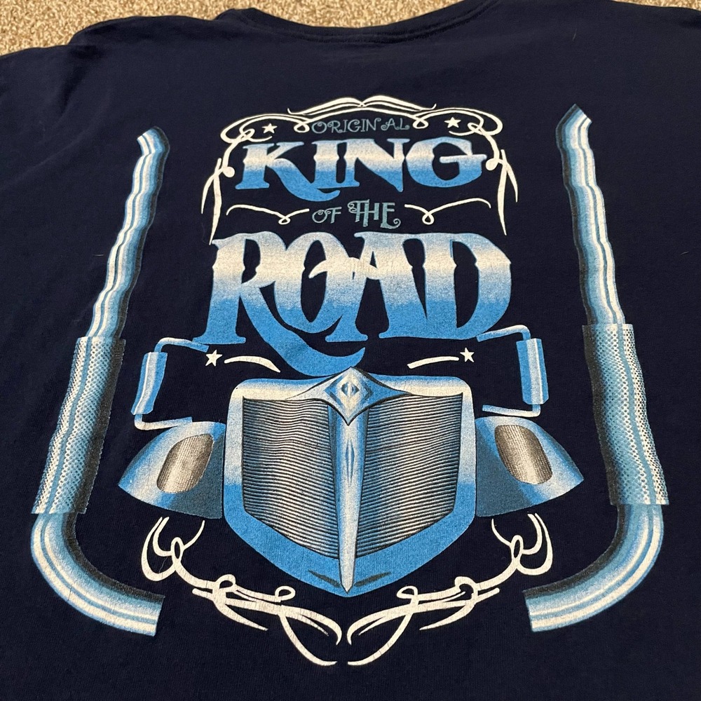 King of The Road Trucker Graphic T Shirt Men's 3XL Black Canyon Original
